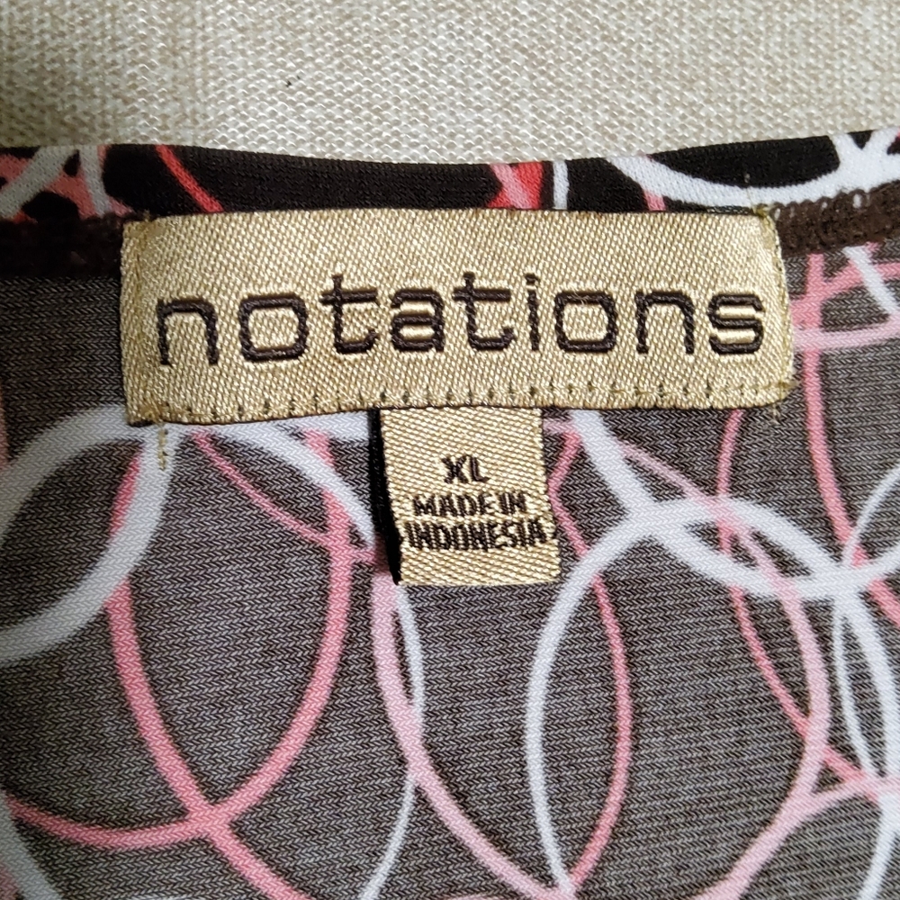 Notations Stretch Brown Multi-Colored Geometric P… - image 7